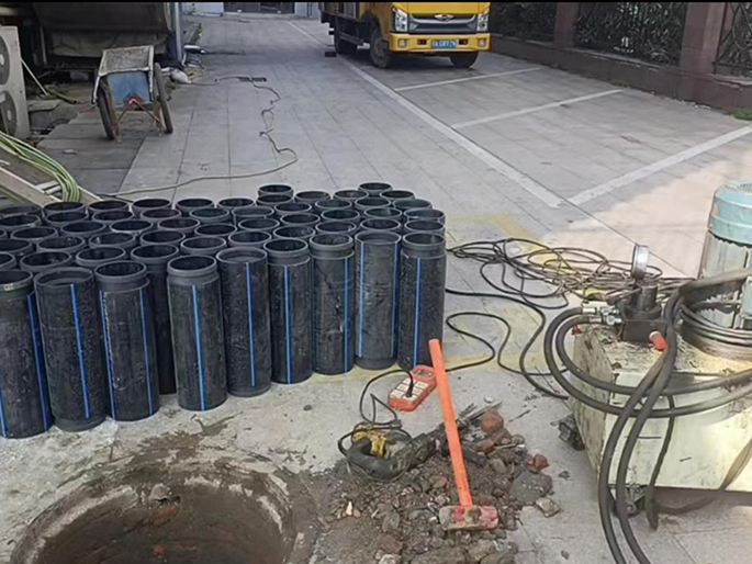 漳州PE置换管厂家 DN315置换管 非开挖管短管置换